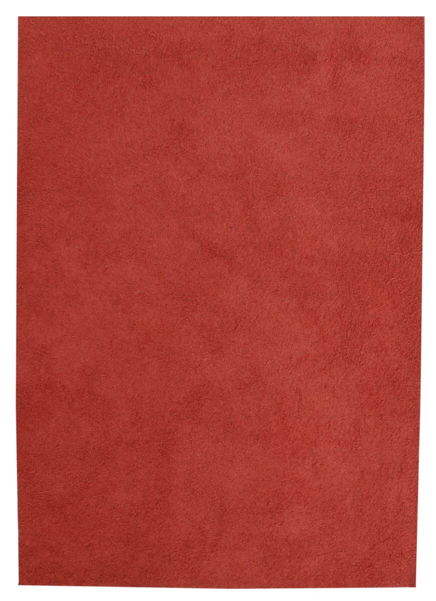 Red Leather Piece Buffalo Hide 100% Natural