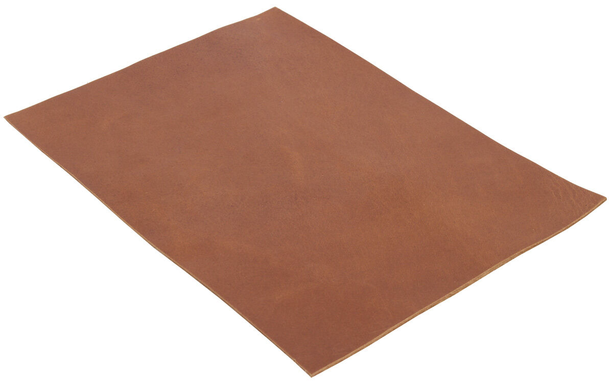 Trozo de cuero/búfalos/bastelleder/tamaño de deseos naturaleza marrón cuero genuino 3,5-4 mm 