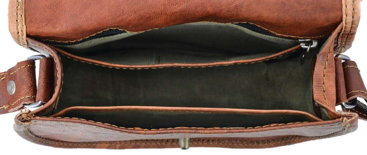 Outlet Handtasche - Leder leicht fettig - kleinere Lederfehler - leichter Rost - Klebereste